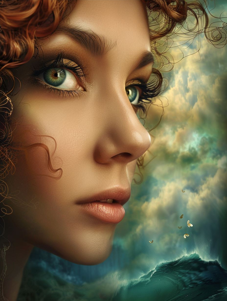 Mystic Floral Gaze - Image 4