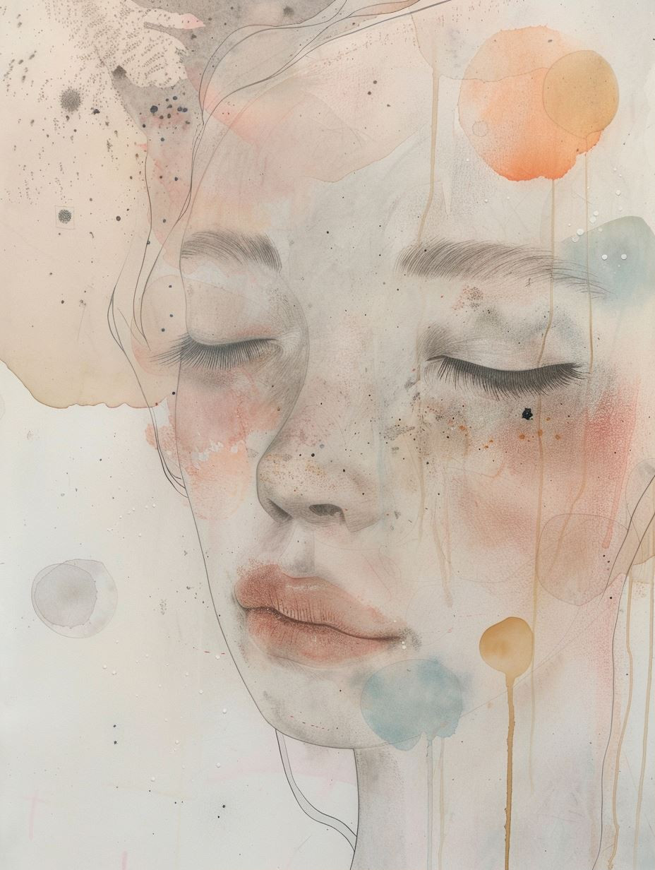 Ethereal Whispers in Watercolor - Image 1