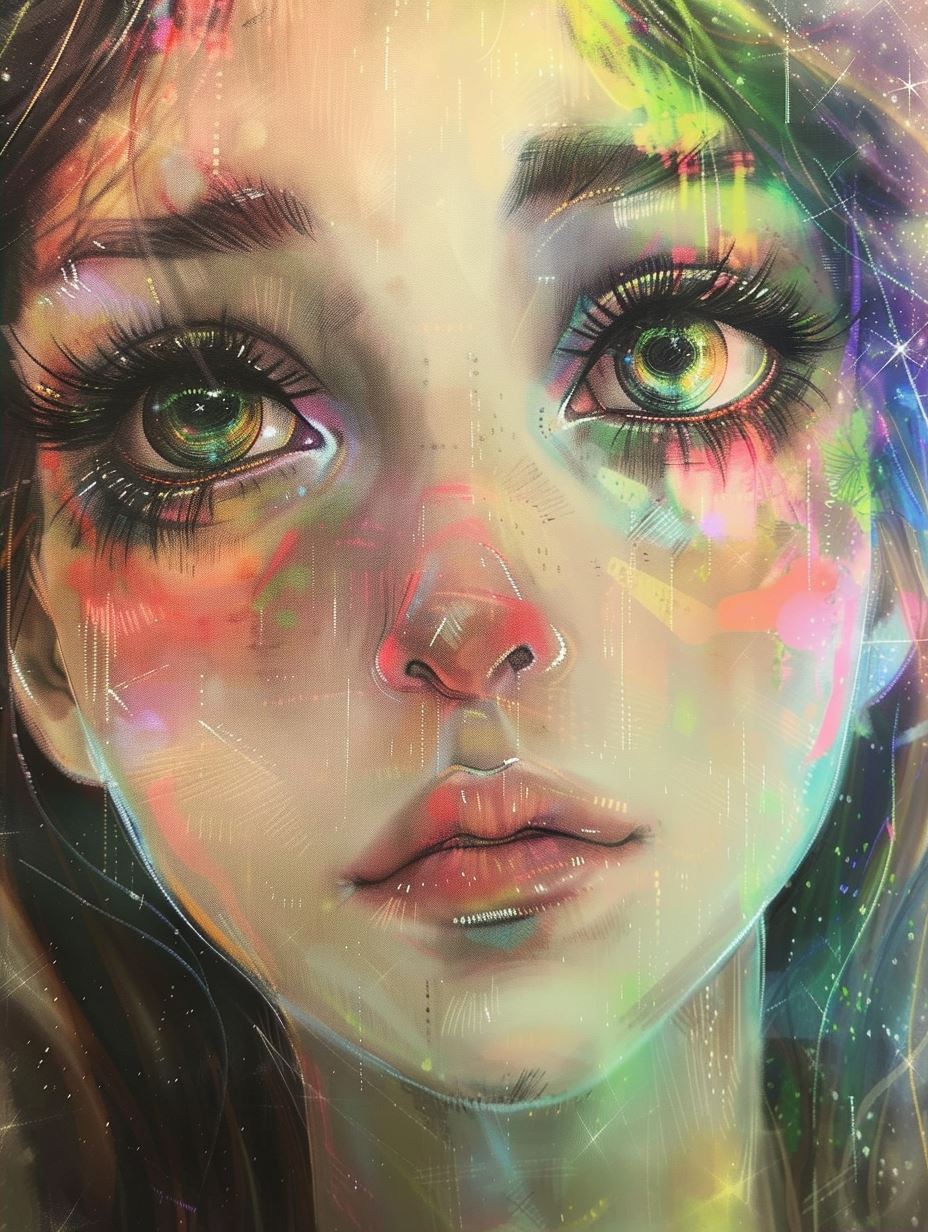 Prismatic Ethereal Portrait of Light - Image 2