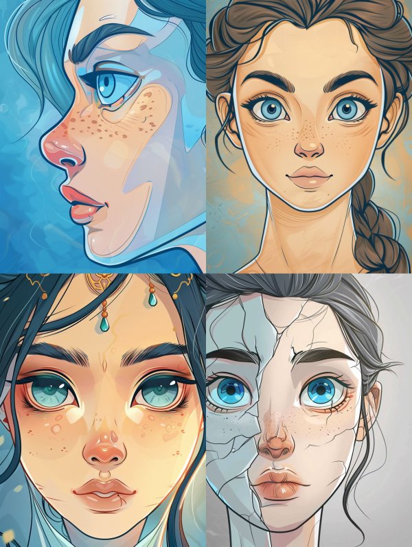 Faces of Fantasy: A Digital Art Study