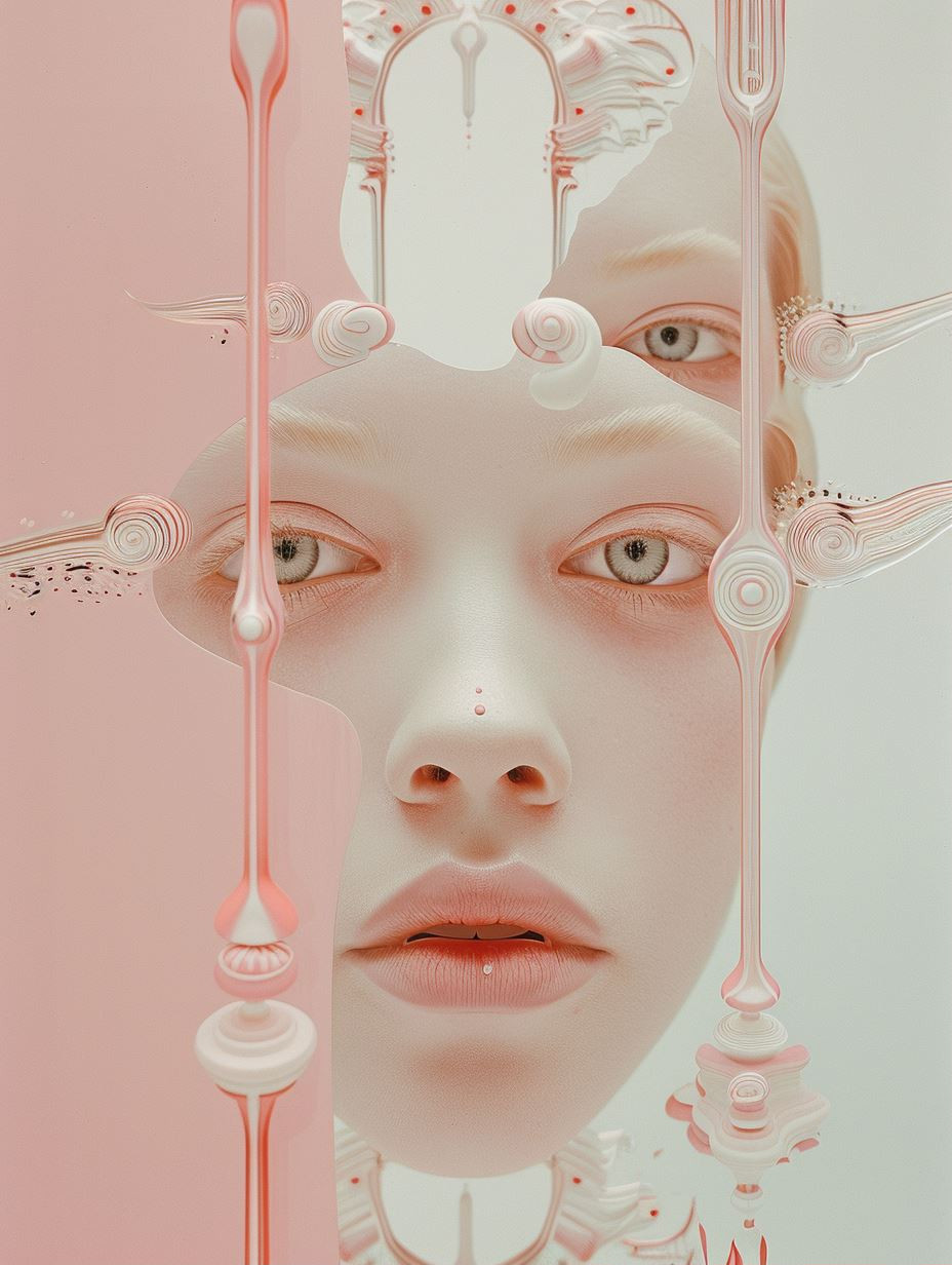 Ethereal Porcelain Fluidity Portraits - Image 1