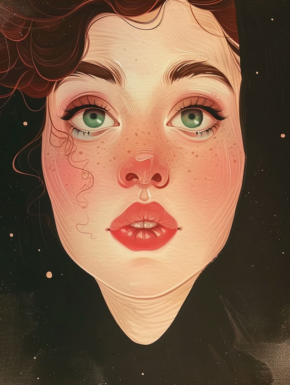 Ethereal Gazes: A Digital Portrait Study - Image 4
