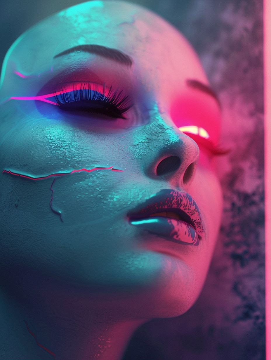 Neon Cyberpunk Ethereal Portraits - Image 1