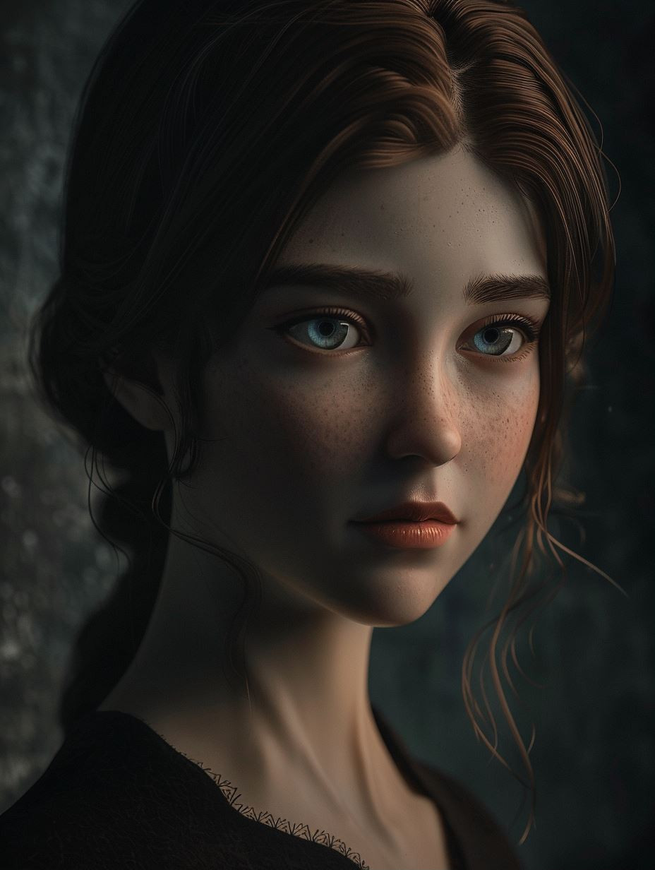 Melancholy Gaze of Dark Portraits - Image 1