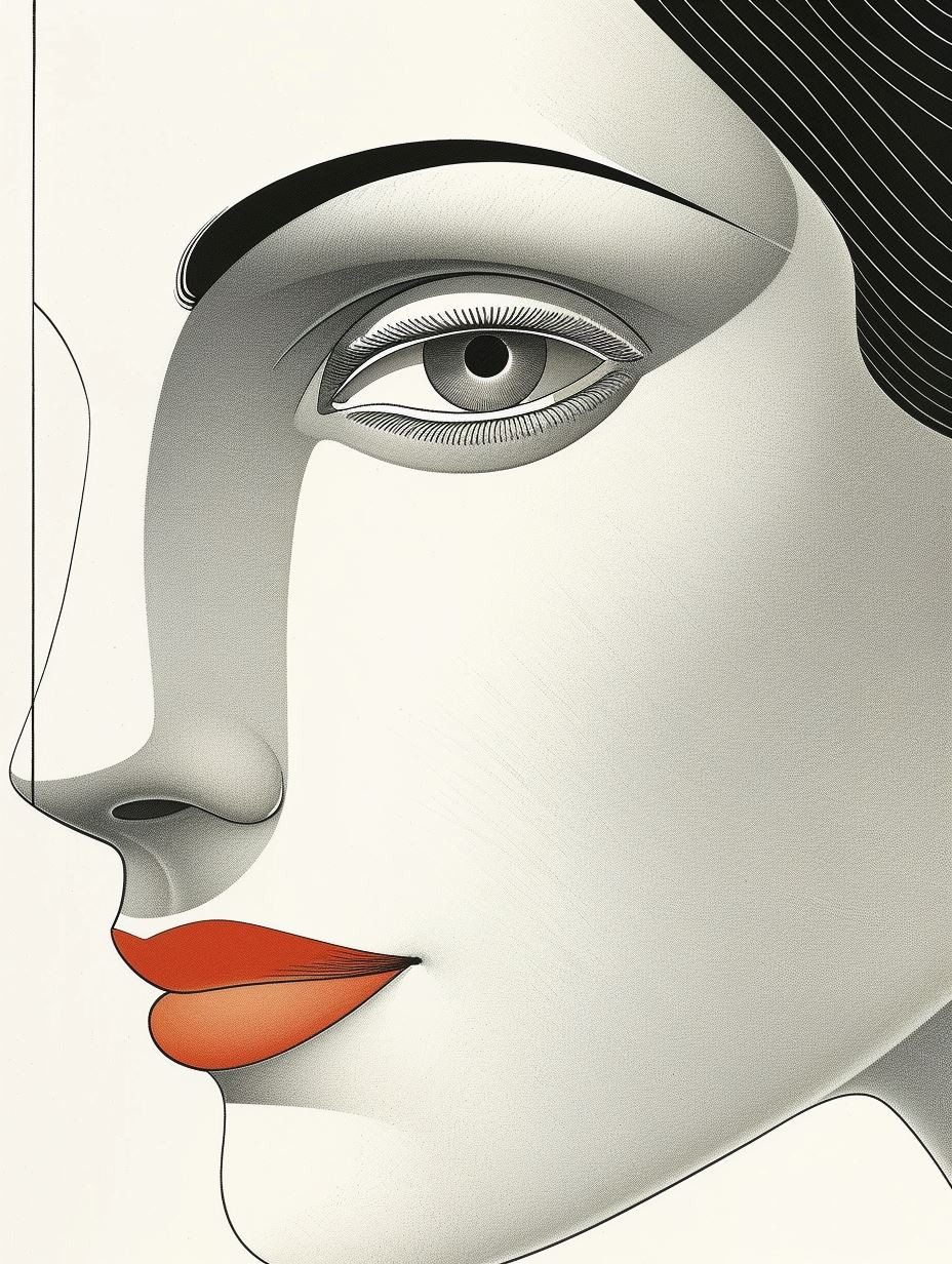 Minimalist Geometric Portrait Studies - Image 3