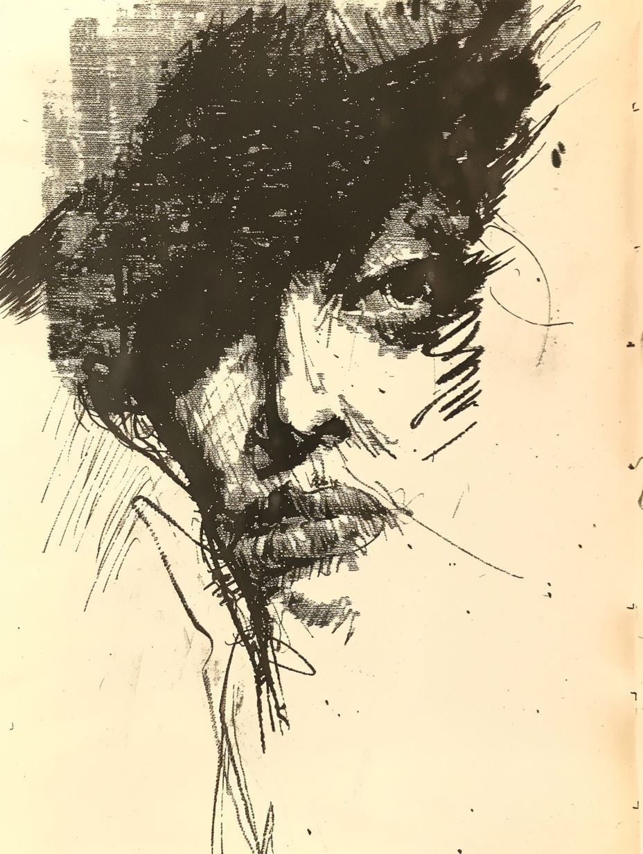 Ink Shadows: Four Expressions of Melancholy - Image 4