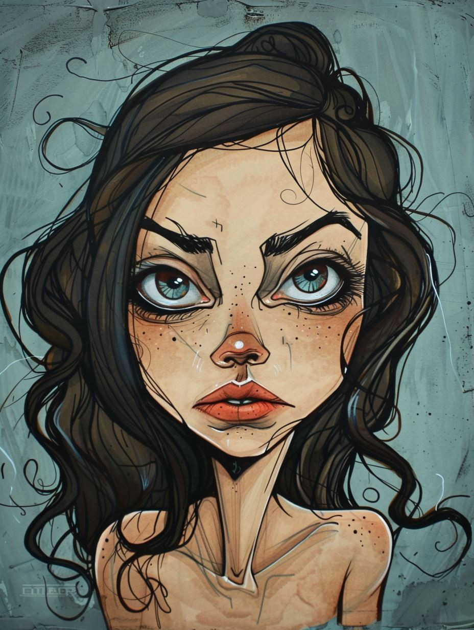 Ink Gaze Illustration - Image 3