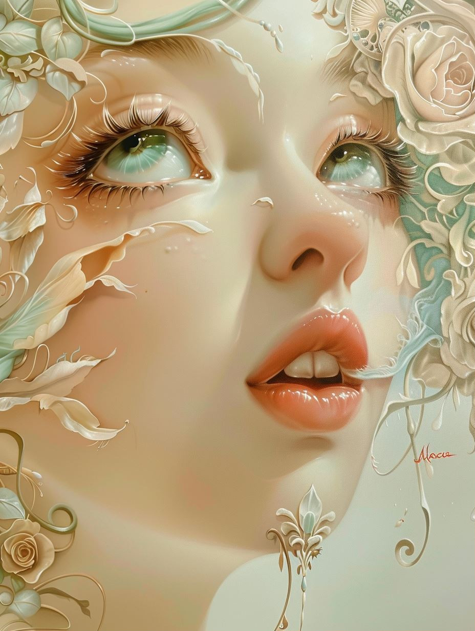 Ethereal Floral Goddess Portraits - Image 1