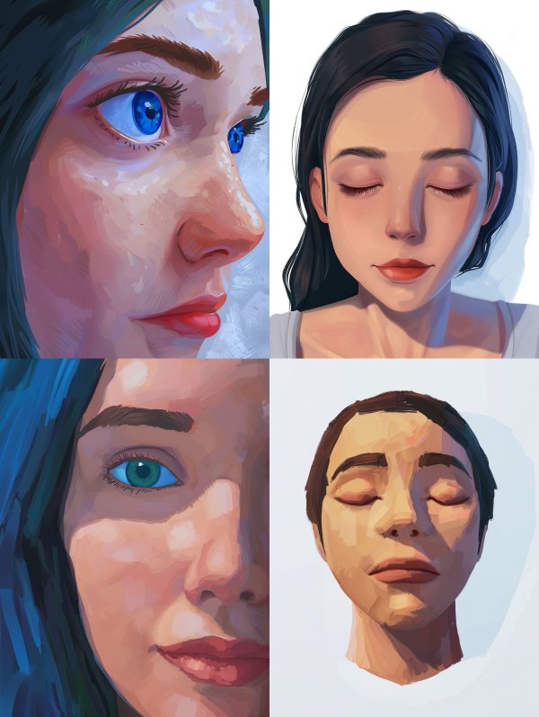 Luminous Gaze in Digital Oil