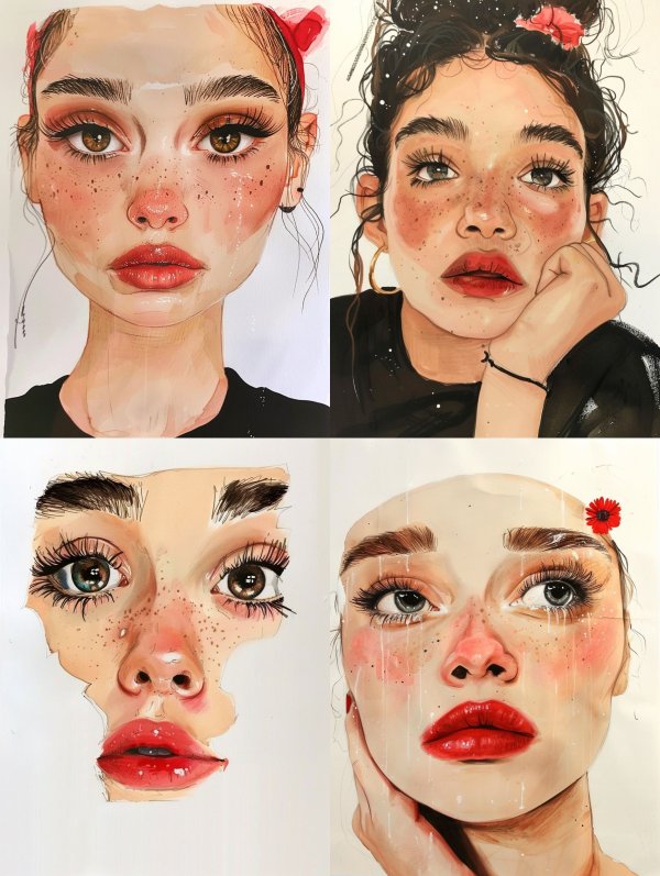 Ethereal Gaze: A Study in Portraiture