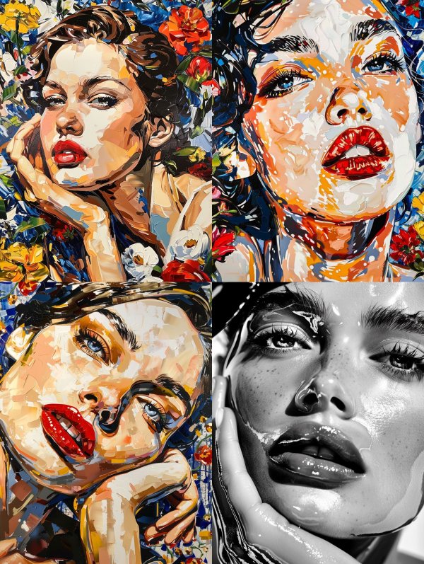 Vibrant Visions of Feminine Beauty