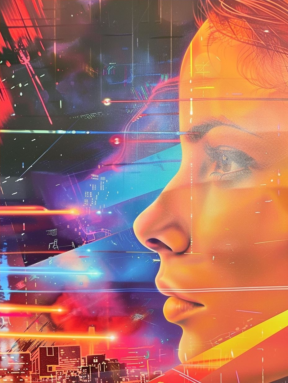 Digital Glitch Ethereal Portrait - Image 4