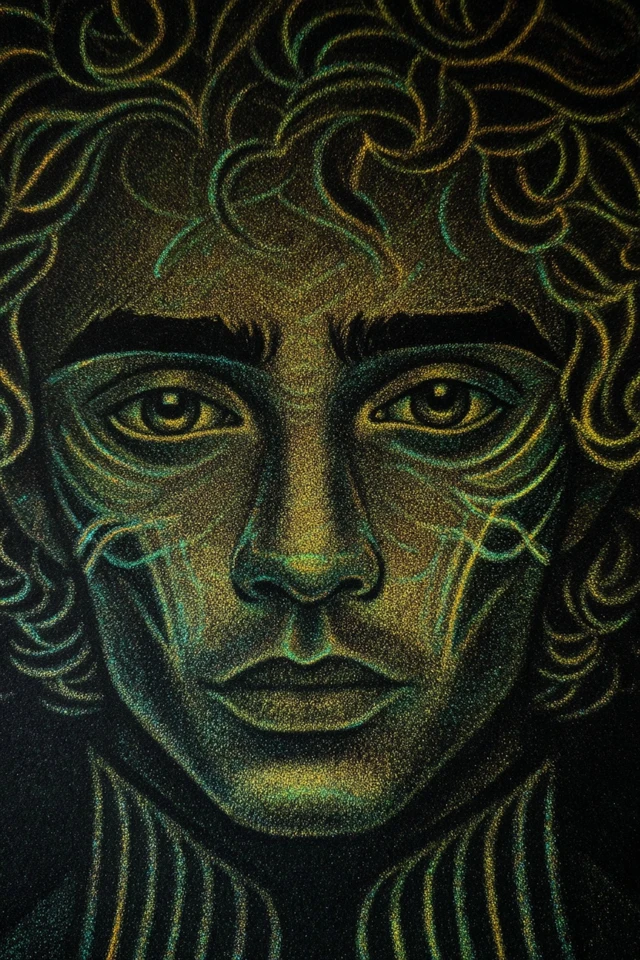 Neon Stardust Portrait - Image 1