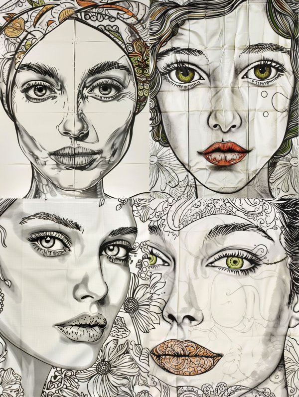 Graphic Ink Portrait
