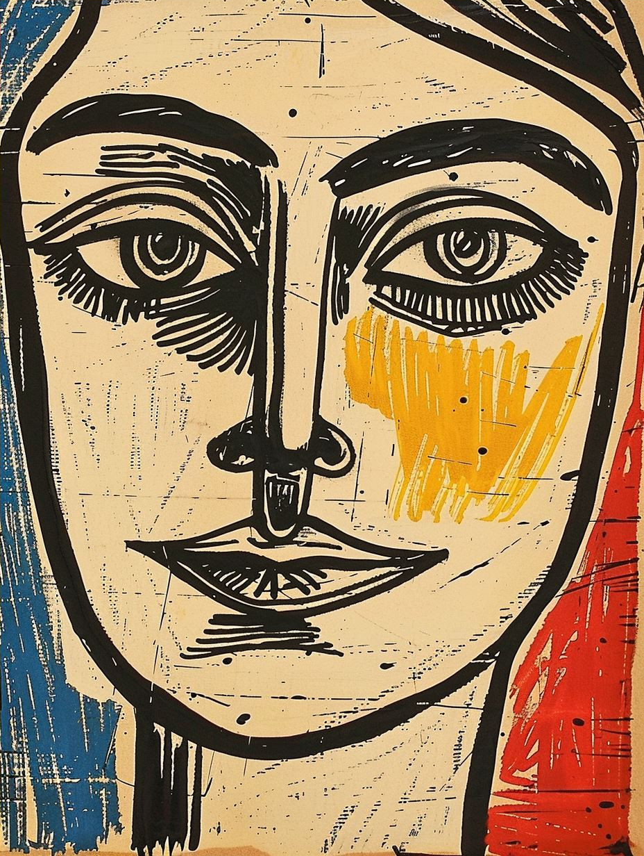 Abstract Expressionist Portrait Studies - Image 4