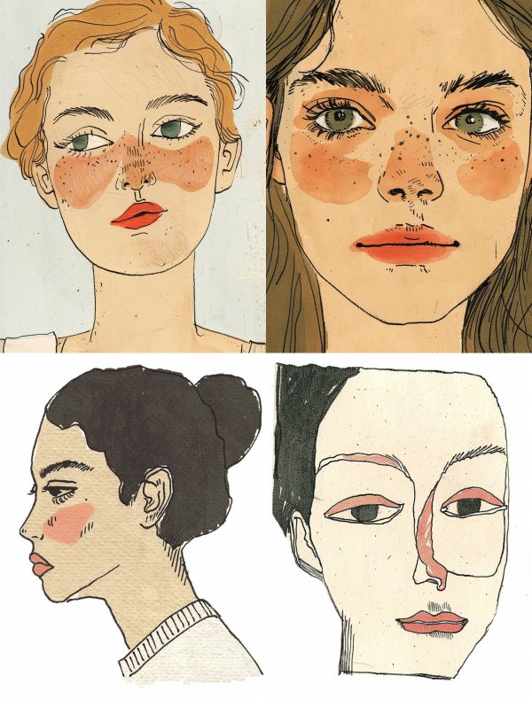 Whimsical Portraits of Diverse Women