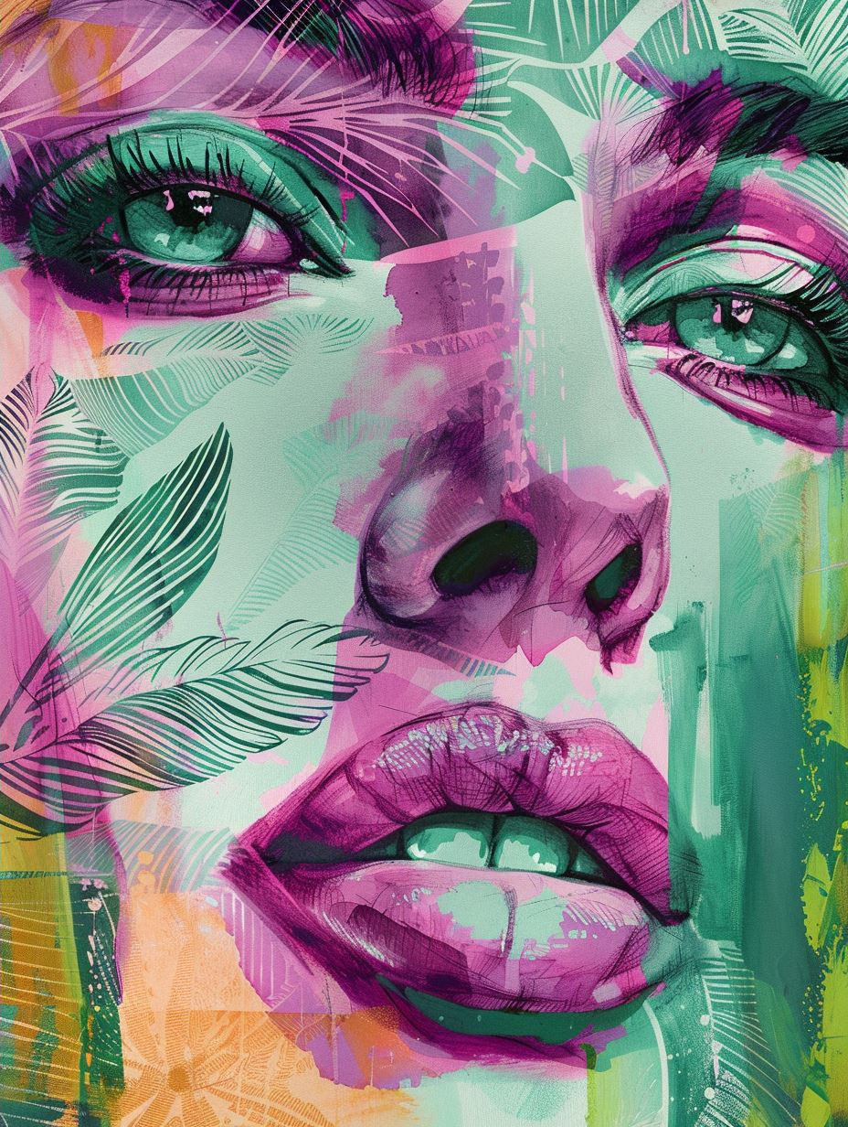 Neon Prism Portrait Fusion - Image 2