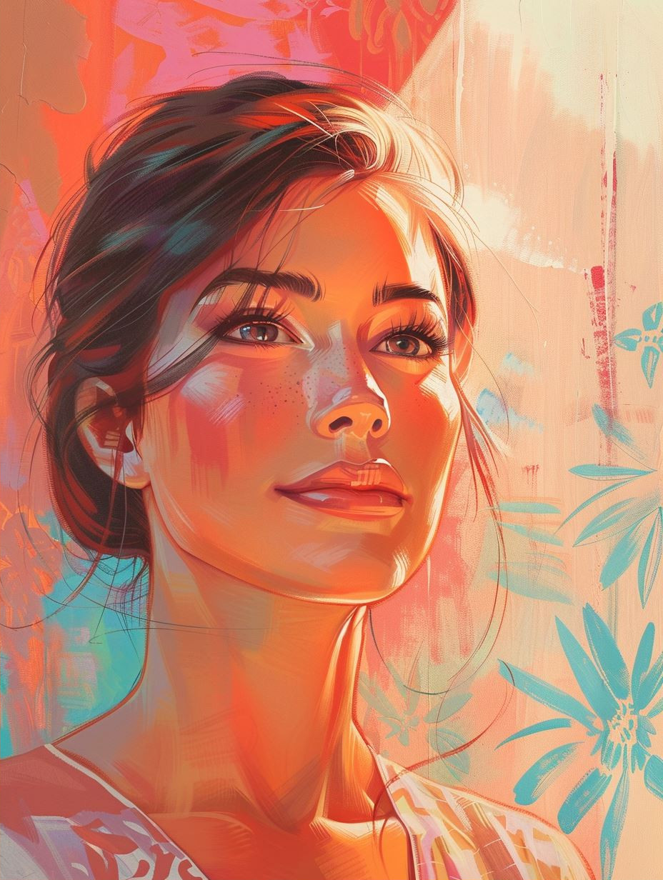 Radiant Hues of Feminine Grace - Image 2