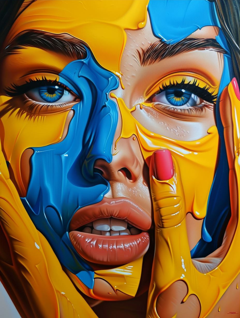 Vibrant Fusion of Color and Beauty - Image 3