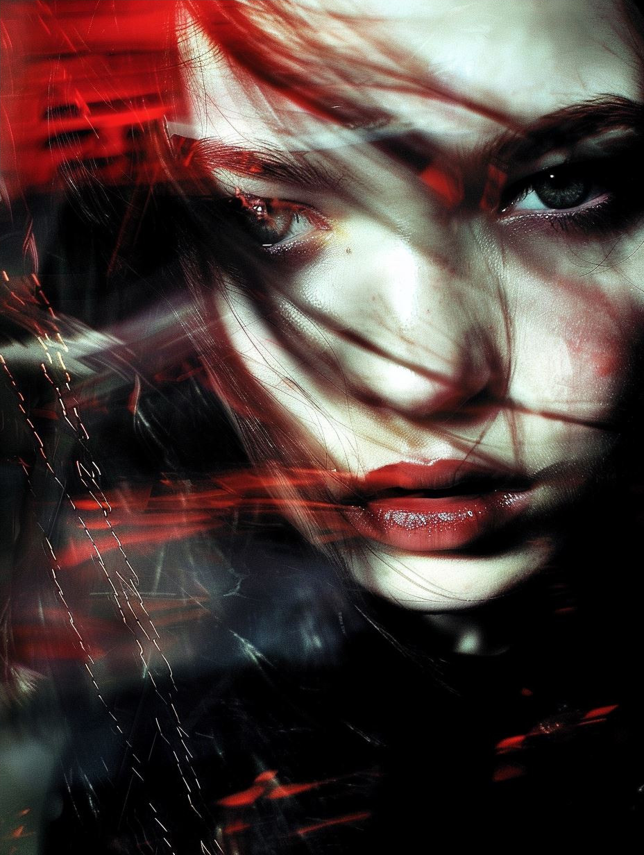 Digital Fragmented Crimson Vision - Image 4