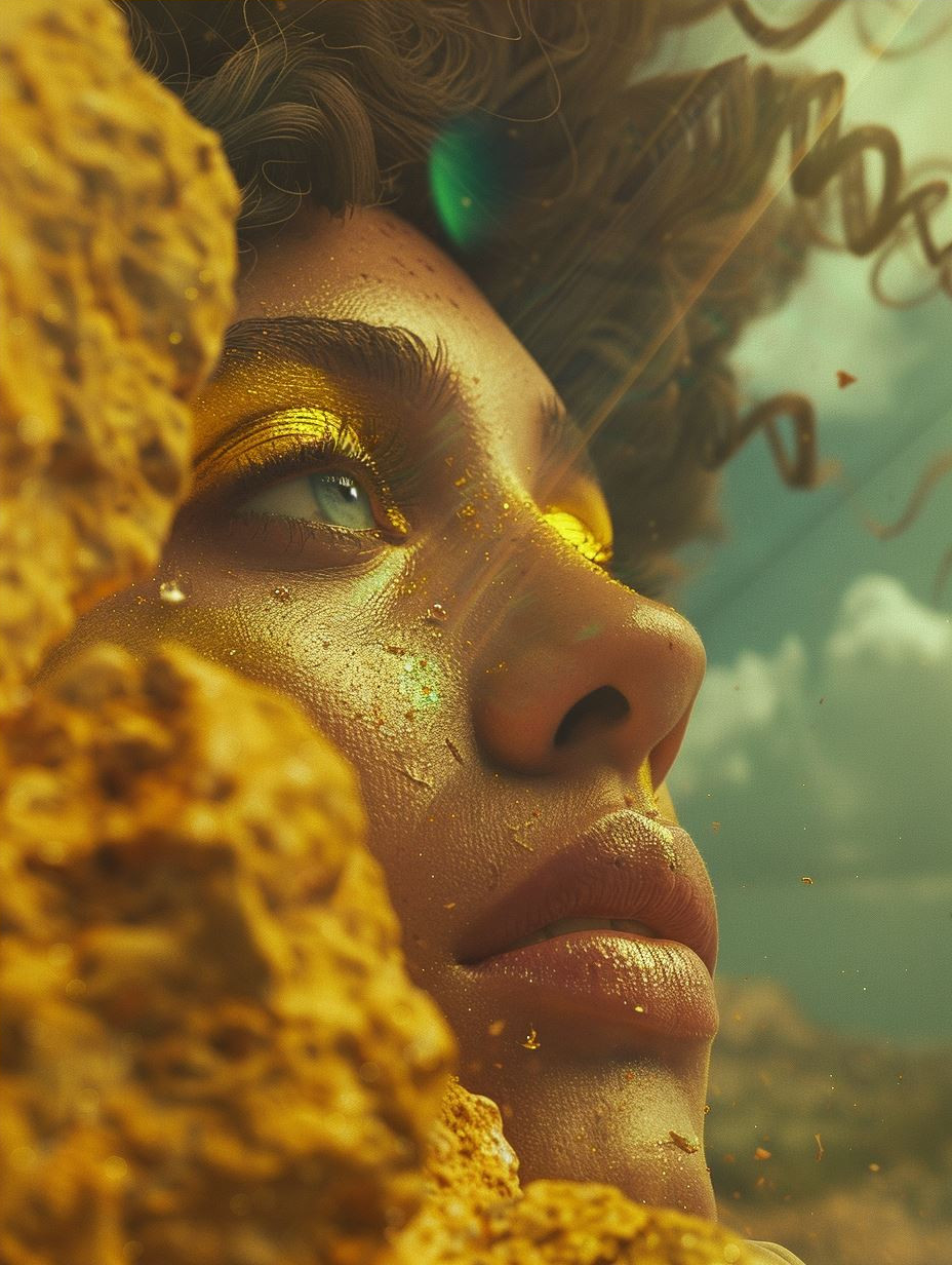 Golden Gaze Ethereal Portraits - Image 4