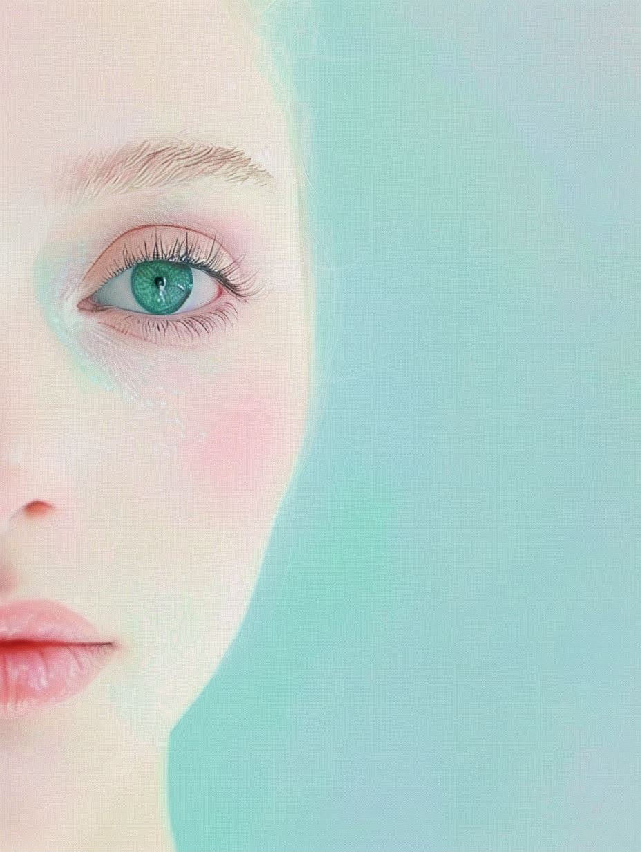 Ethereal Gazes in Pastel Hues - Image 1