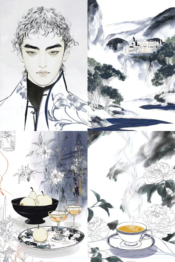 Ethereal Ink and Modern Elegance