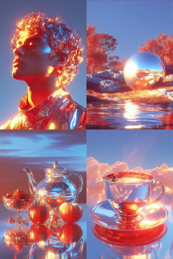 Neon Chrome Radiance