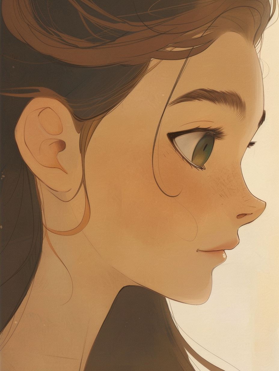 Ethereal Gaze: Digital Portrait Studies - Image 2