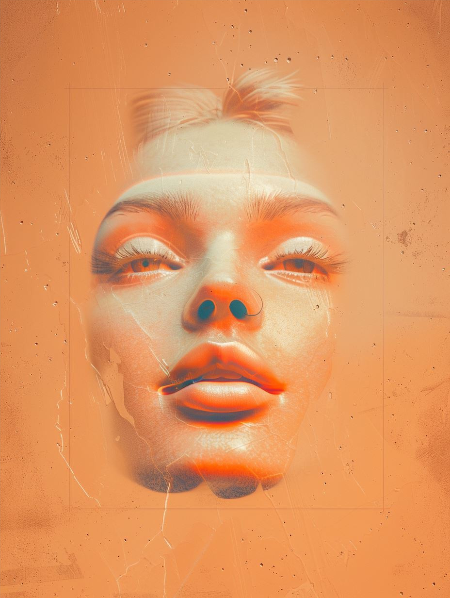 Ethereal Sculpted Faces in Light - Image 4