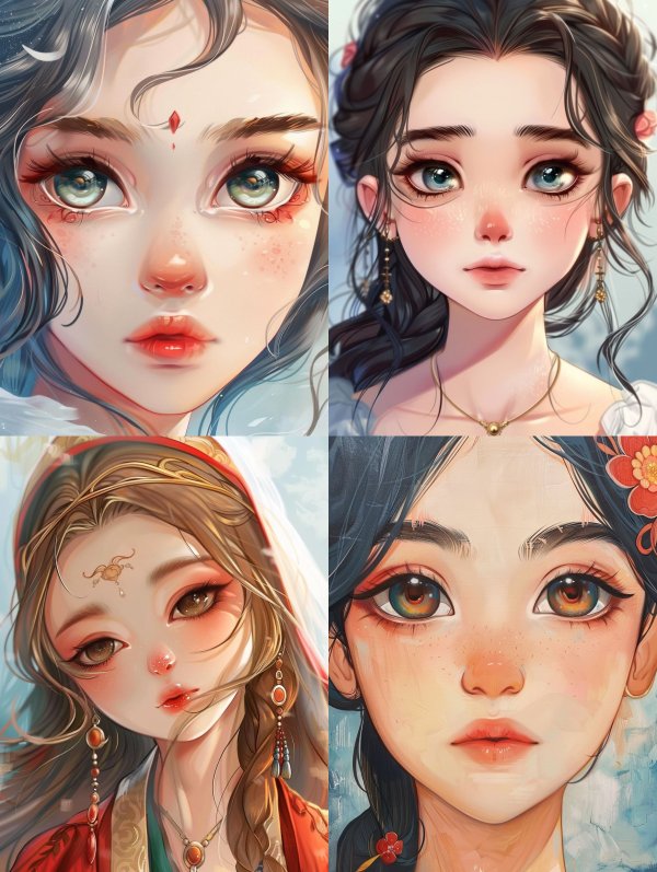 Ethereal Visions of Digital Beauty