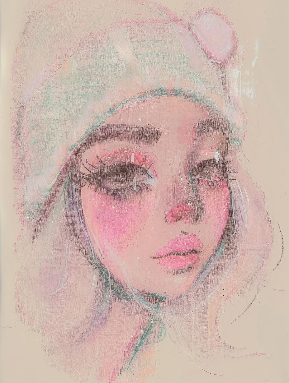 Dreamy Pastel Portrait Studies - Image 4