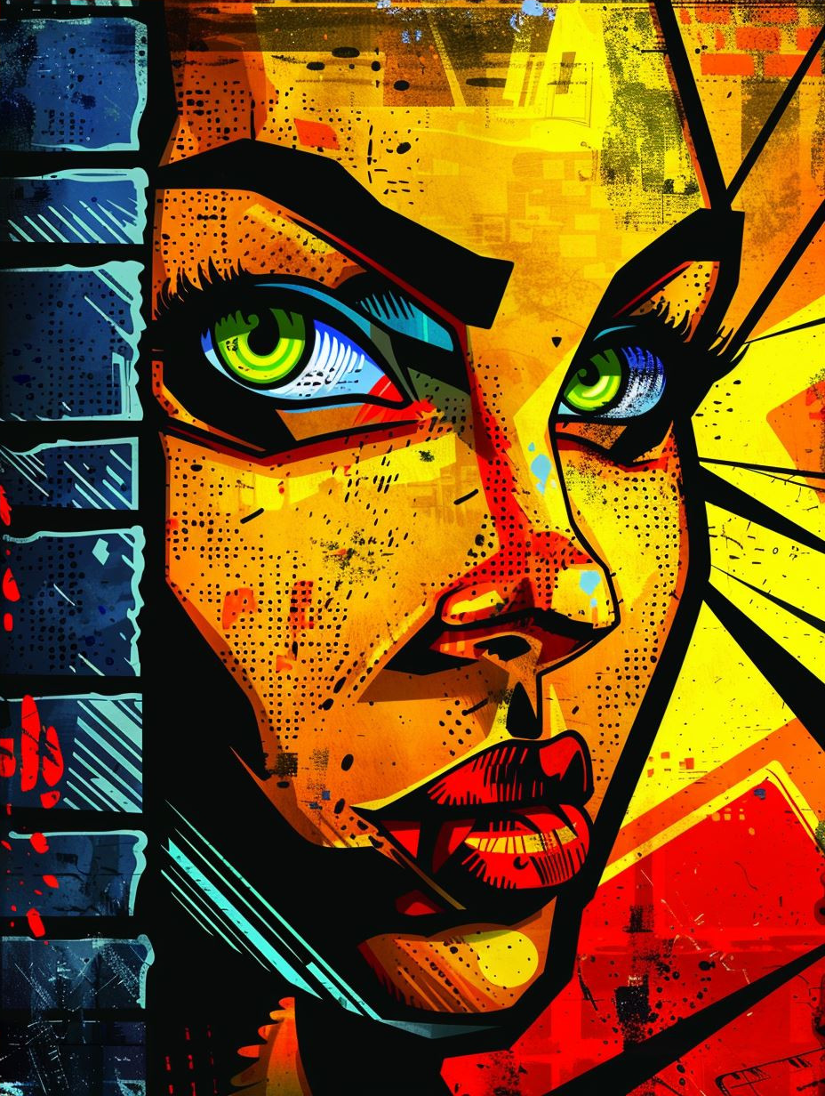 Fiery Gaze of Golden Light - Image 4