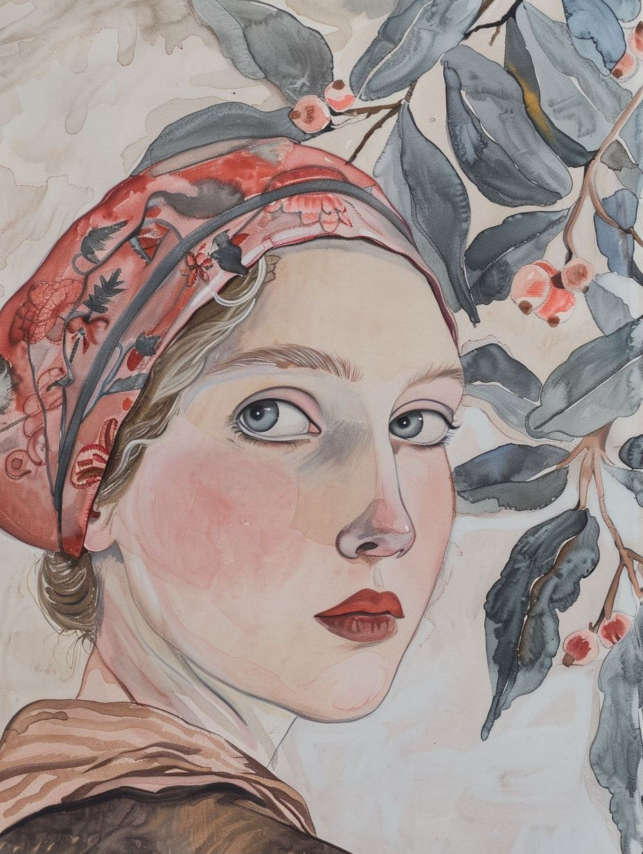 Whispers of the Soul Watercolor Portraits - Image 1