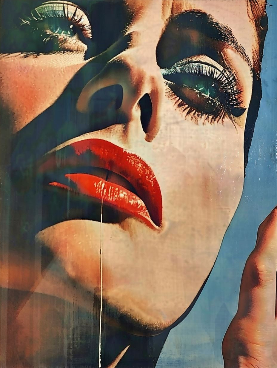 Vintage Glamour Collage Art - Image 4
