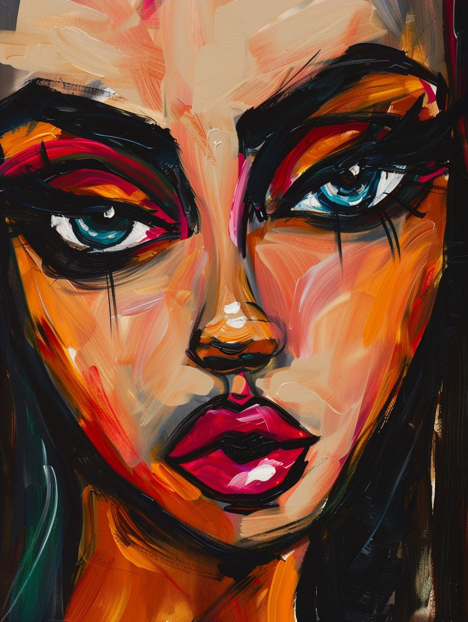 Prismatic Gazes: A Study of Four Faces - Image 3