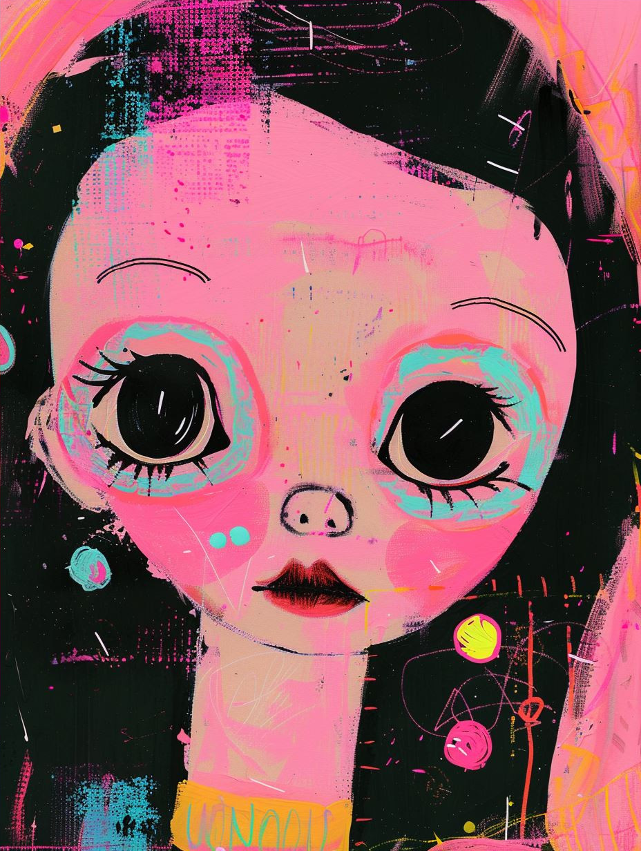 Neon Dreams: A Pop Art Portrait Study - Image 4
