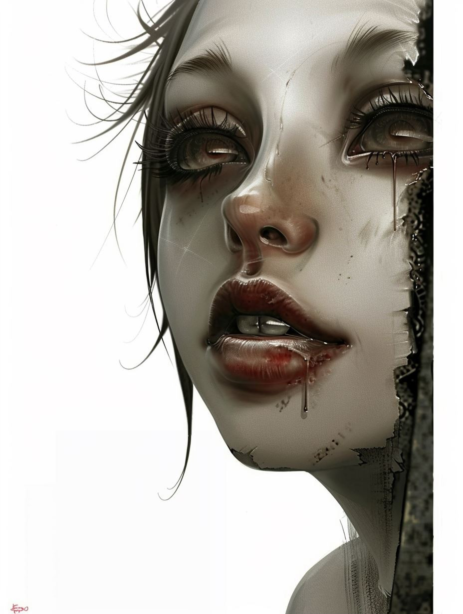 Ethereal Gazes: Digital Portrait Studies - Image 2