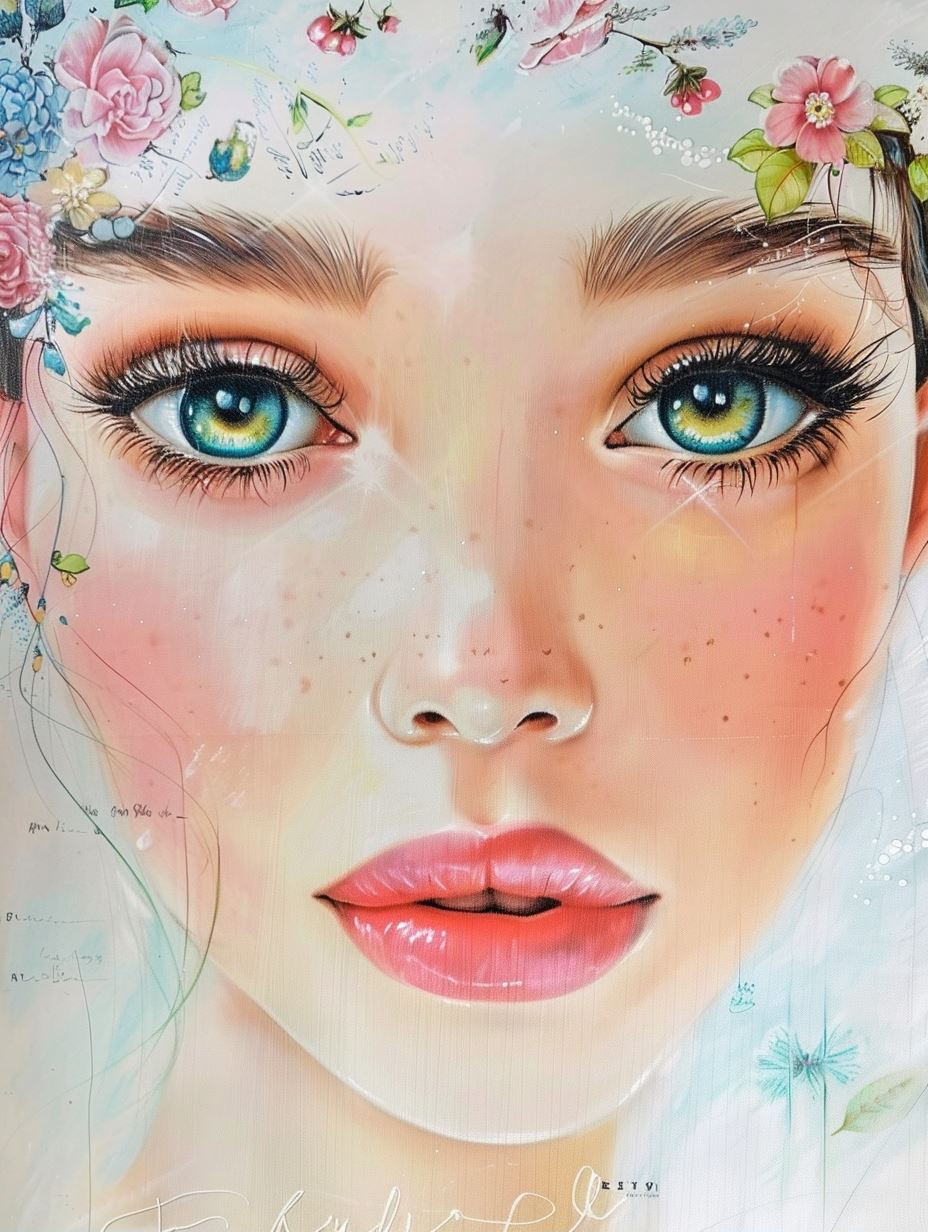 Ethereal Blooms: A Portrait Series - Image 1