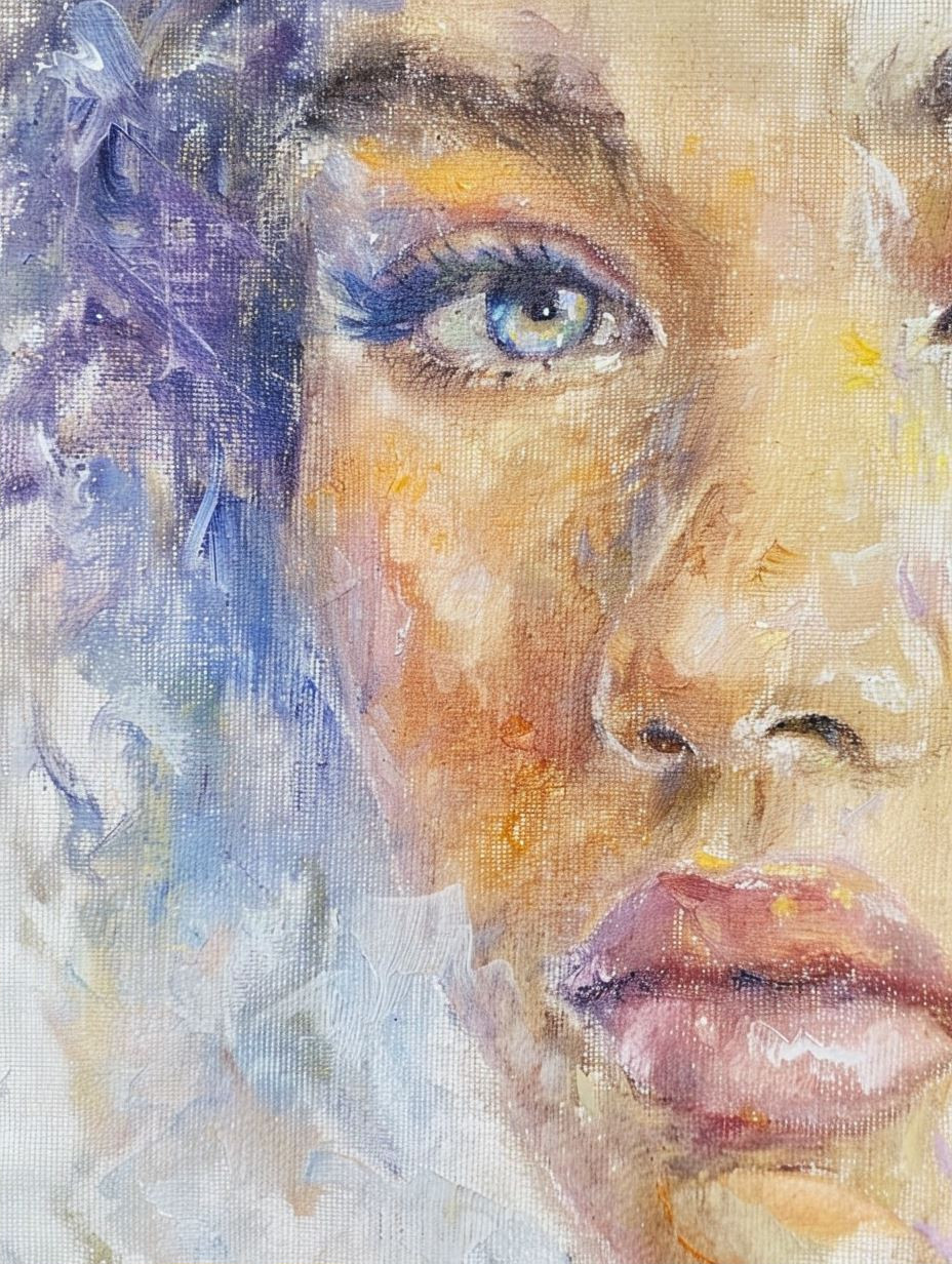 Ethereal Pastel Portrait Studies - Image 2