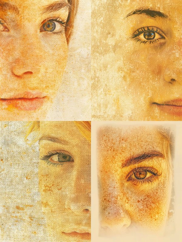 Golden Ethereal Portrait Studies