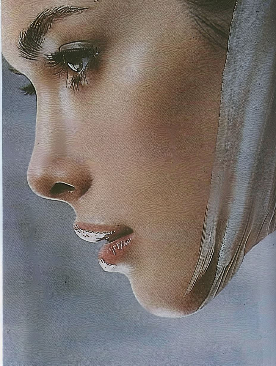 Melancholy Gaze in Oil - Image 2