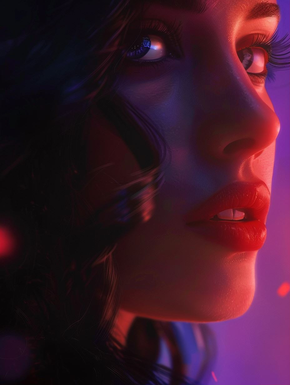 Neon Dreams: A Study in Light - Image 1