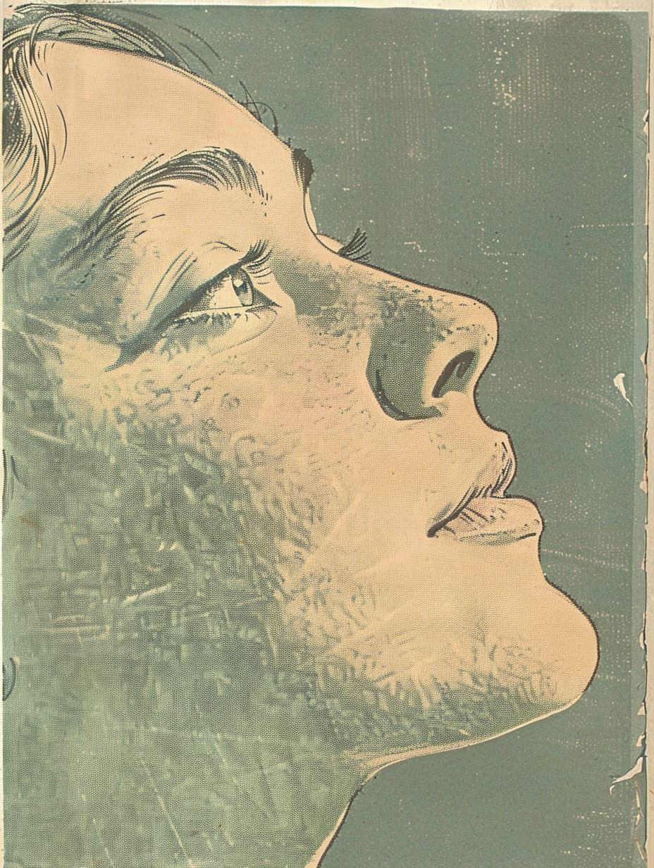 Vintage Linen Portrait Study - Image 4