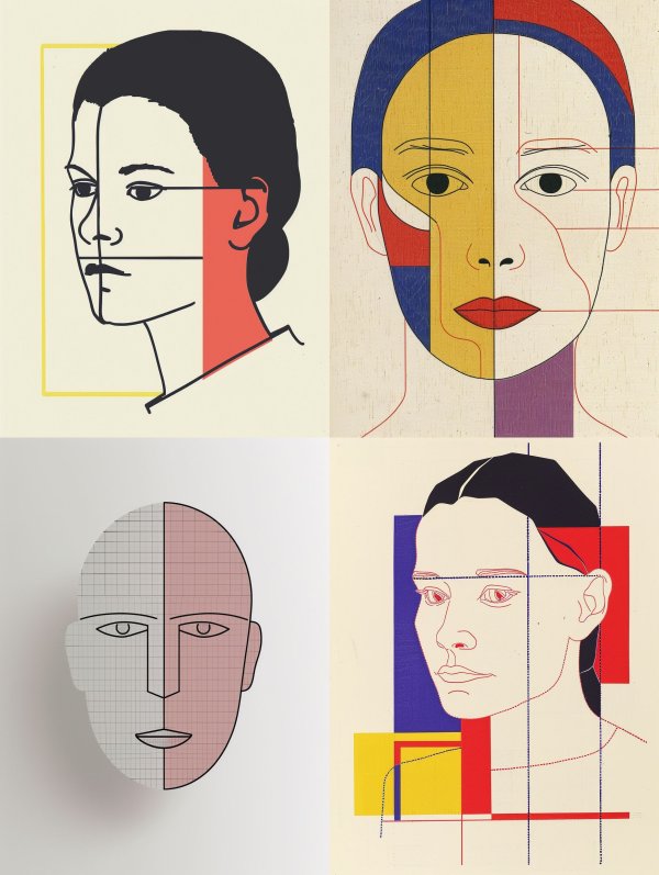 Geometric Portraits: A Study in Modernism