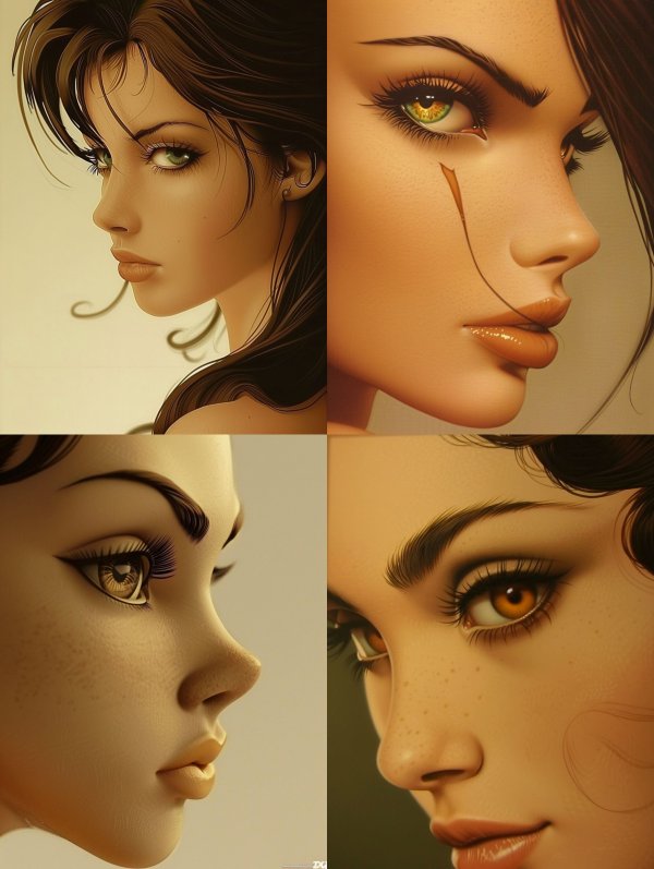 Ethereal Gaze: A Study of Digital Beauty