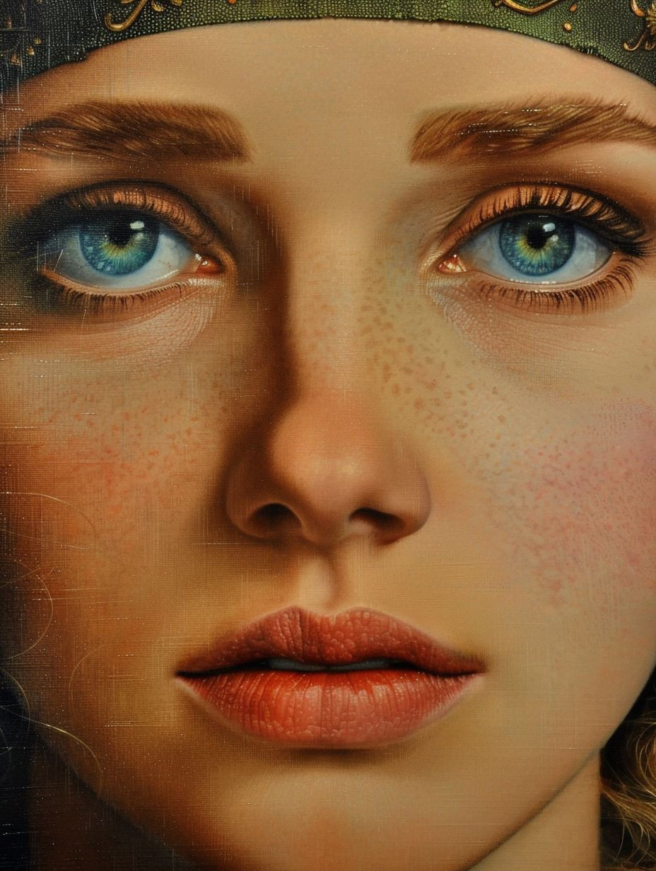 Ethereal Gaze of Ancient Grace - Image 1