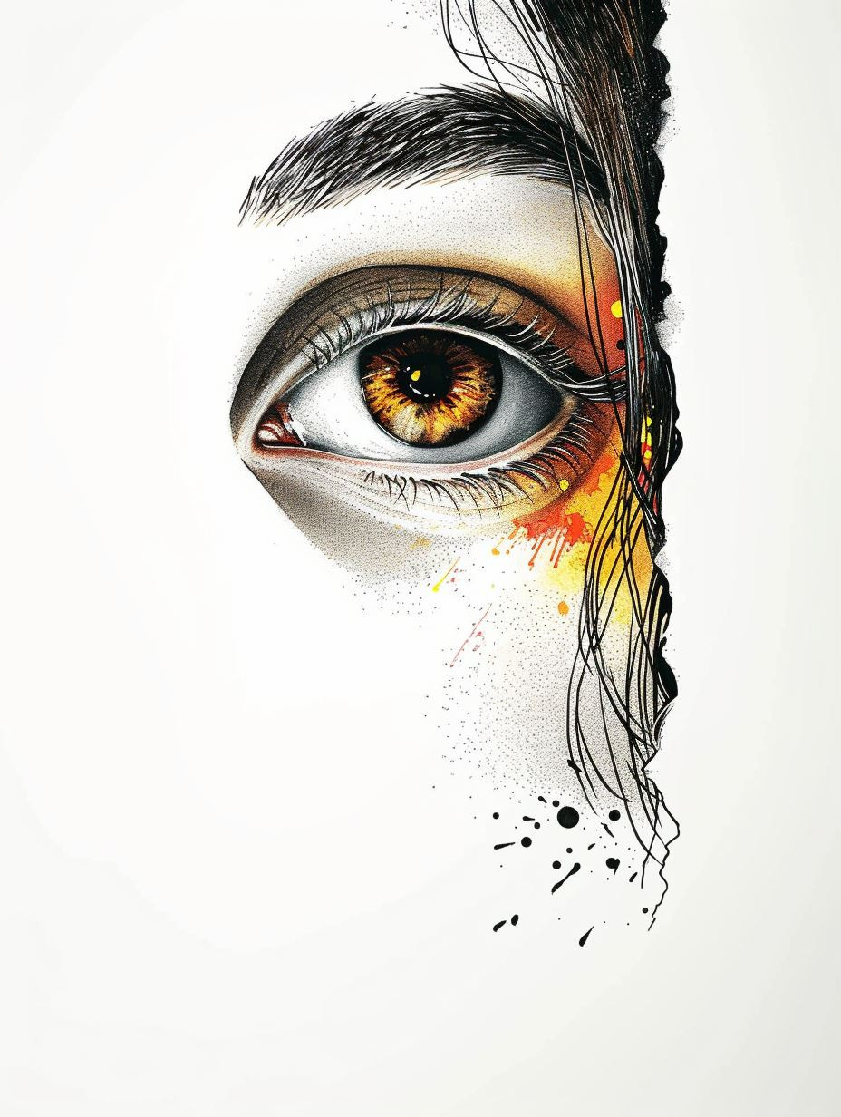 Vibrant Watercolor Portrait Studies - Image 4
