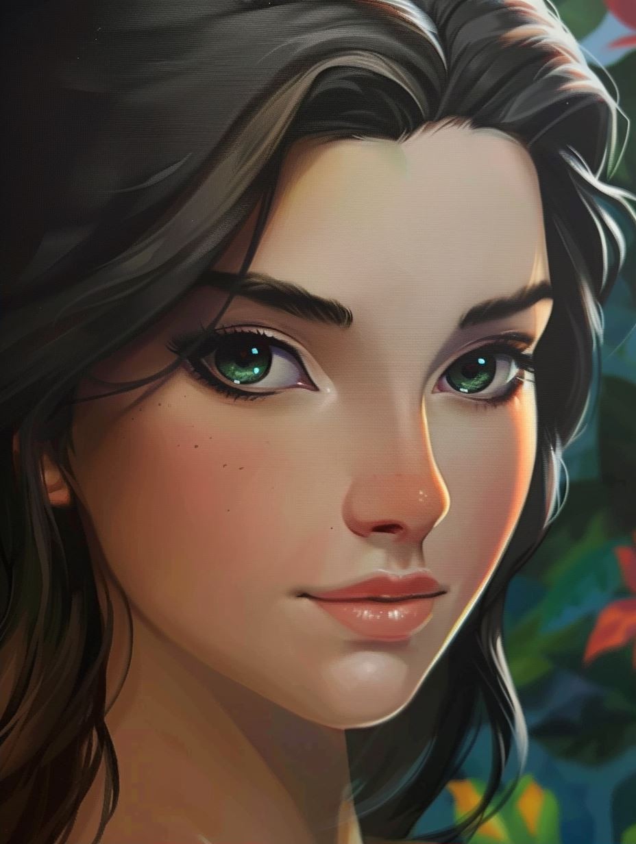 Dual Gaze Ethereal Portrait - Image 2