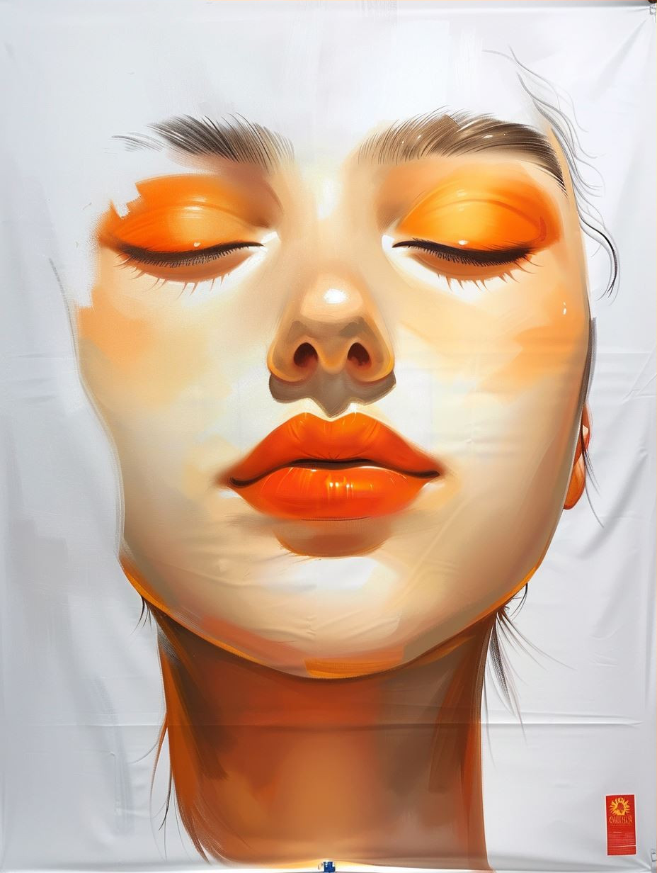 Ethereal Gazes in Warm Golden Hues - Image 3